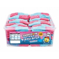 Sweetzone Halal Jelly Sweets - Giant Fizzy Blue Bottles Tub Of 70pcs